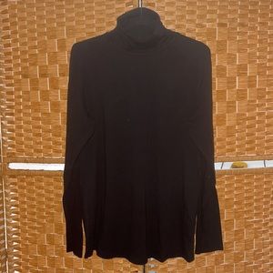 PLUS basic black knit turtleneck